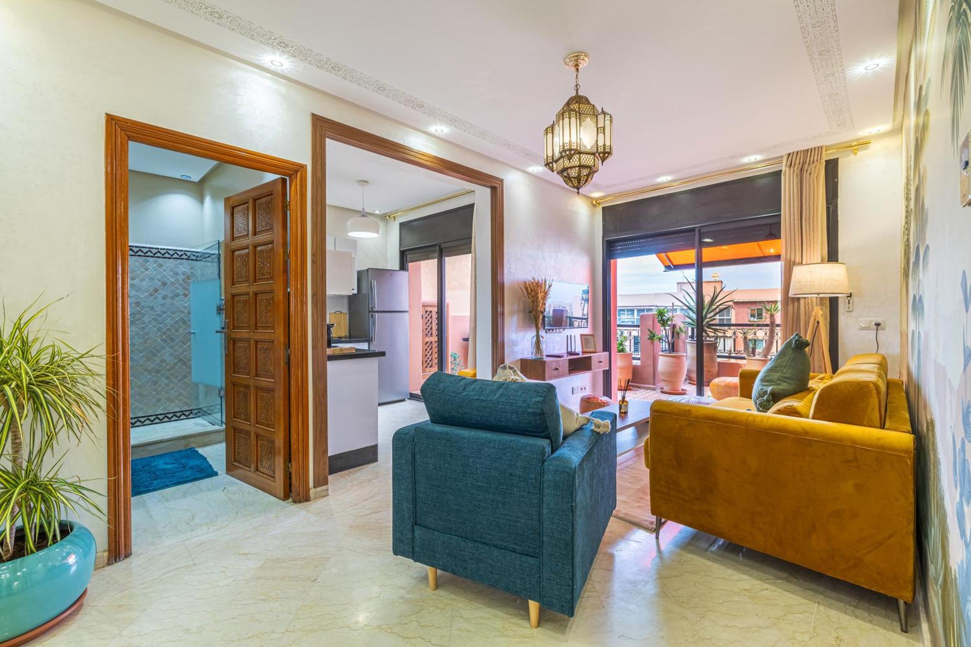 Le Jasmin - Appartement Authentique A Gueliz Marrakesh Exterior photo
