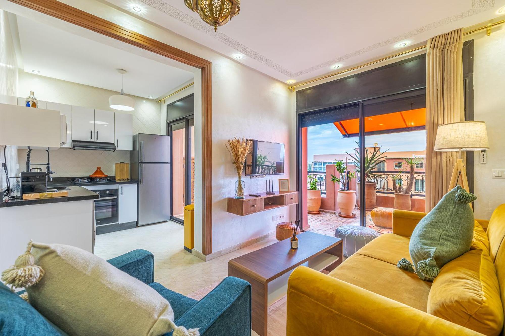 Le Jasmin - Appartement Authentique A Gueliz Marrakesh Exterior photo